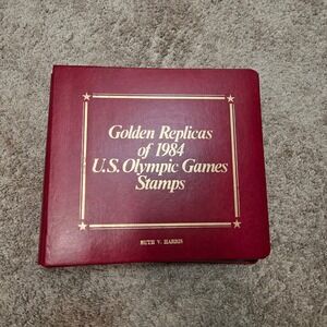 22k Golden Replicas of 1984 U.S. Olympic Games Stamps Collection